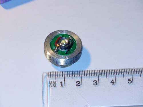 So sieht der LED Kopf von nahem aus