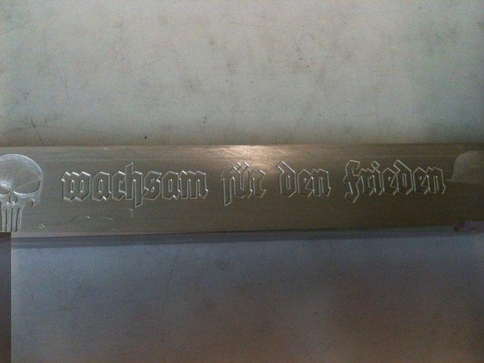 Alu U-Leiste graviert rechts